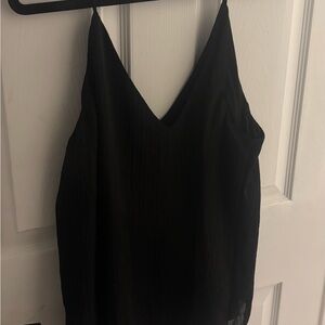 Express Black V-Neck Cami Tank Top